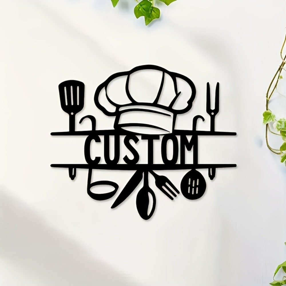 Mom'S Home Cooking - Personalizowana dekoracja ścienna z kutego żelaza