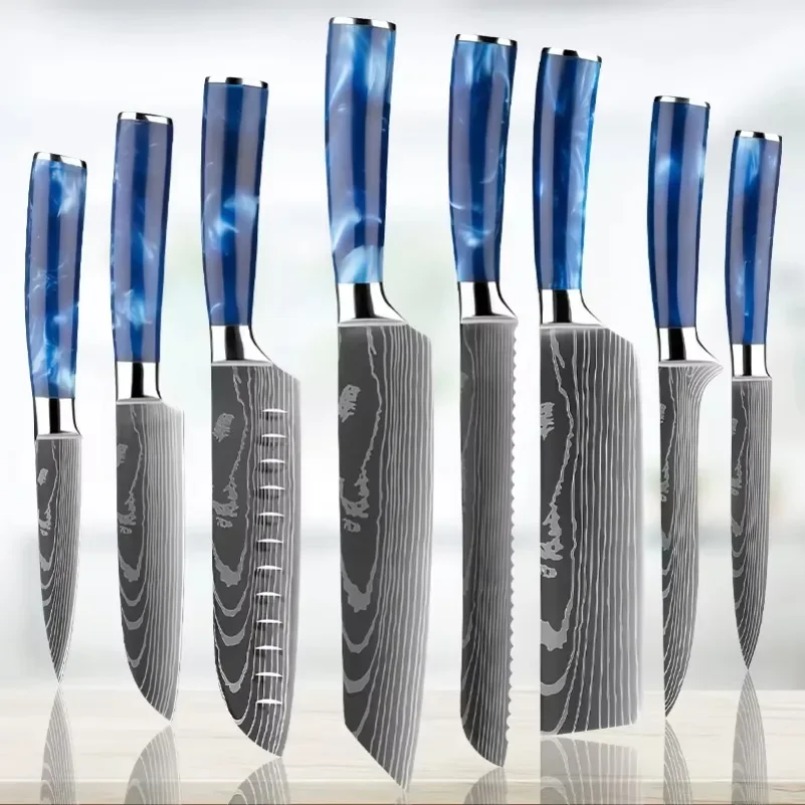 Home Cooking In Japanese - Nóż szefa kuchni Santoku z japońskiej