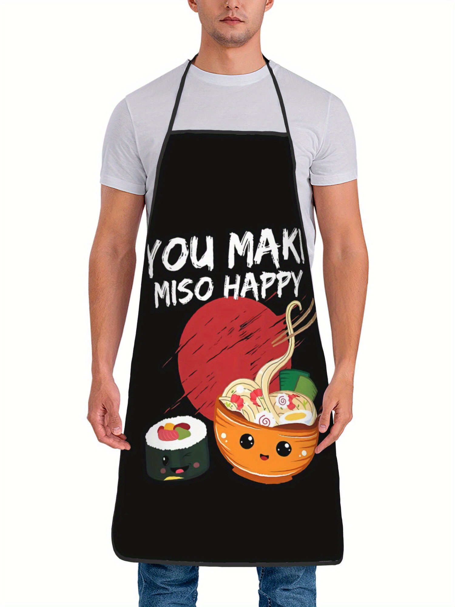 Home Cooking In Japanese - Japoński fartuch kuchenny - uroczy nadruk