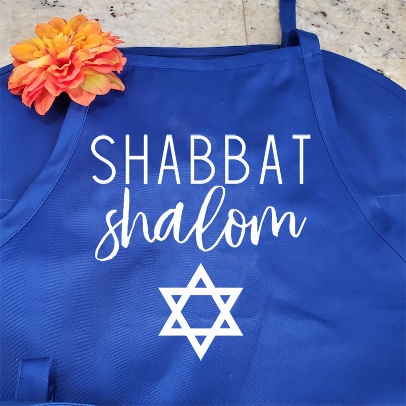 Mom'S Home Cooking - Shabbat Shalom fartuch kuchenny żydowski judaica