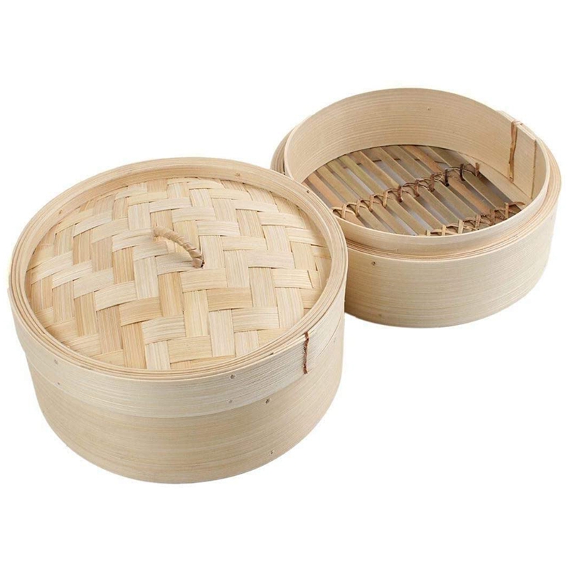 Bambusowy parowar 2-poziomowy  – Steamer Bamboo Set recenzja i cena