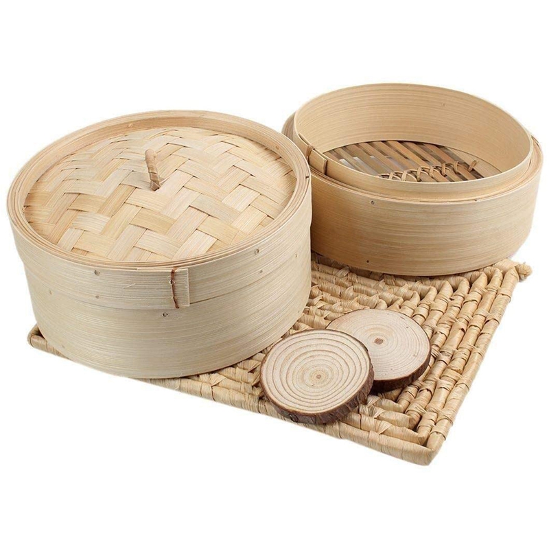 Bambusowy parowar 2-poziomowy  – Steamer Bamboo Set recenzja i cena