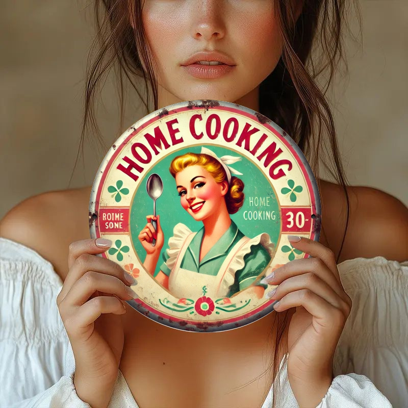 2D Płaski Vintage'owy Znak Dre – Mom'S Home Cooking recenzja i cena
