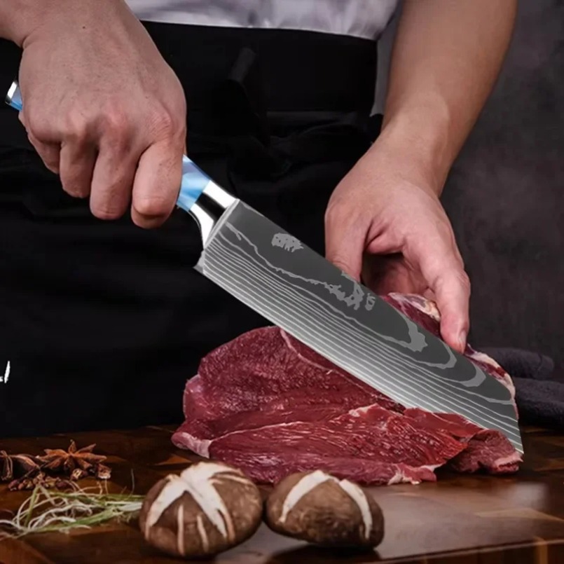 Nóż szefa kuchni Santoku z jap – Home Cooking In Japanese recenzja i cena