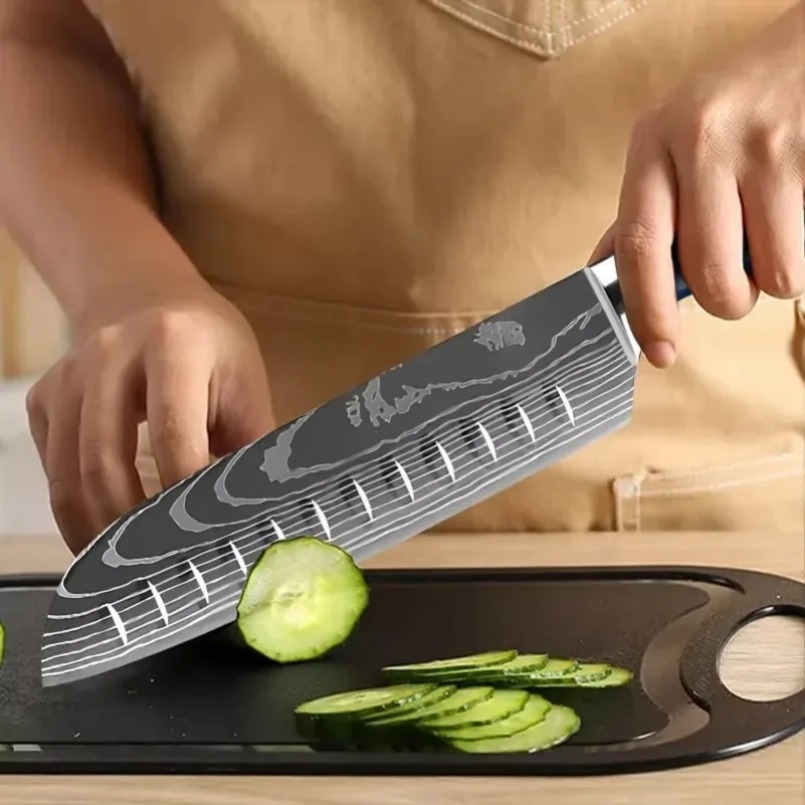 Nóż szefa kuchni Santoku z jap – Home Cooking In Japanese recenzja i cena