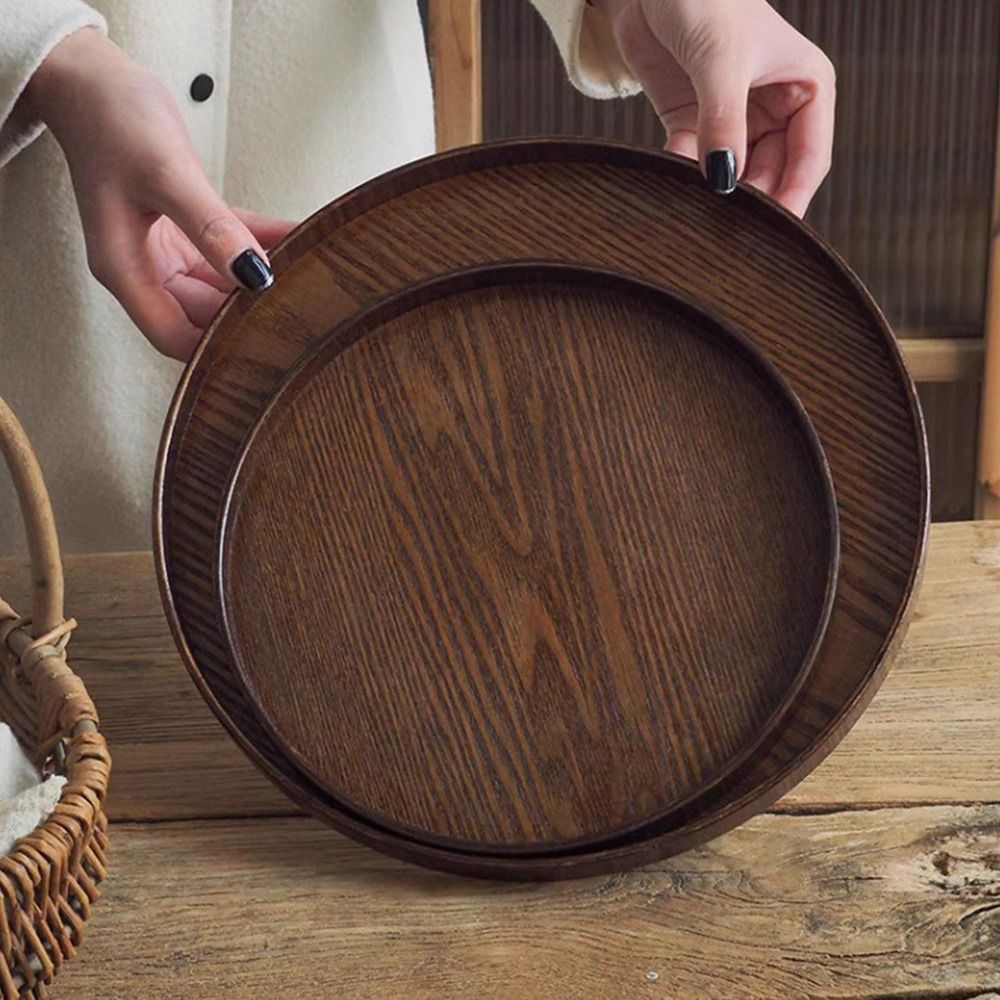 Okrągła drewniana taca do serw – Home Cooking Recipes recenzja i cena